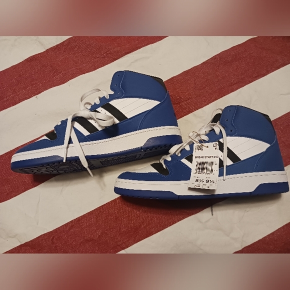 adidas Other - Nwt Adidas Blue High-Top Sneakers